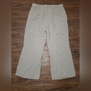 Soft Surroundings Beige Casual Gauzy Pants 2X.